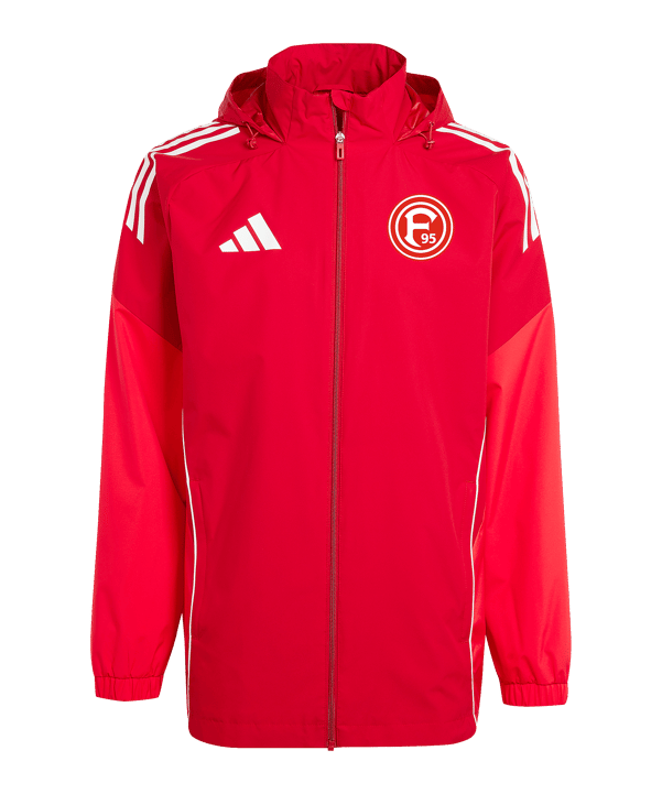 adidas Fortuna Düsseldorf Trainingsjacke Rot - rot