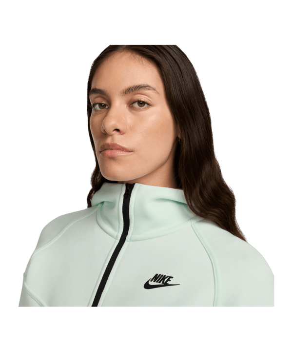 Nike Tech Fleece Windrunner Kapuzenjacke Damen Grün F394 - gruen