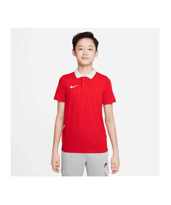 Nike Park 20 Poloshirt Kids Rot Weiss F657 - rot