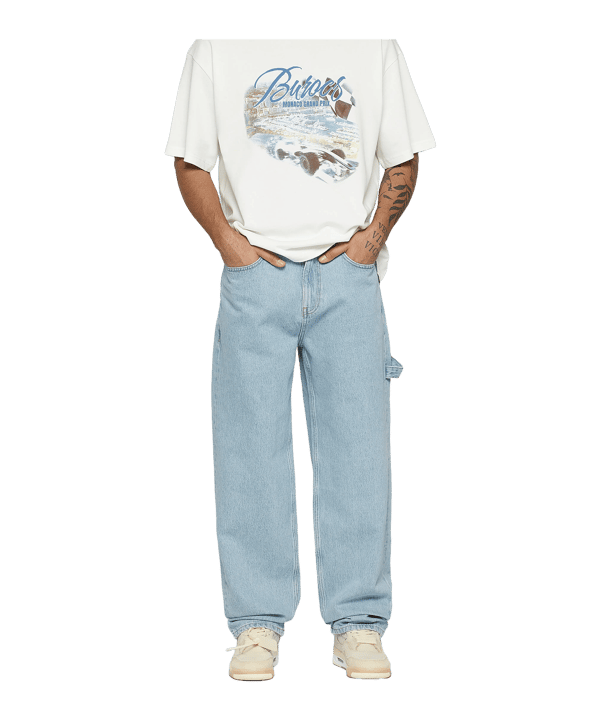 Burocs Vito Baggy Fit Jeans broek Blauw - blauw