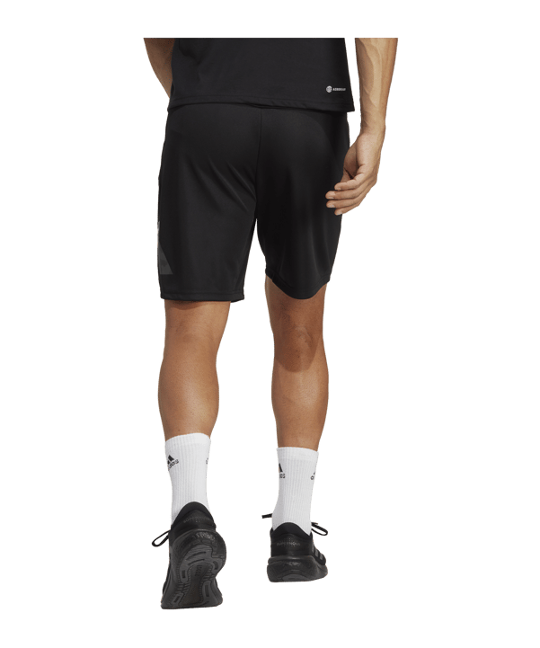 adidas Seasonal Trainingsshort Schwarz Weiss - schwarz