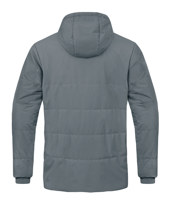 JAKO Team Coach Kapuzenjacke Kids Grau F840 - grau
