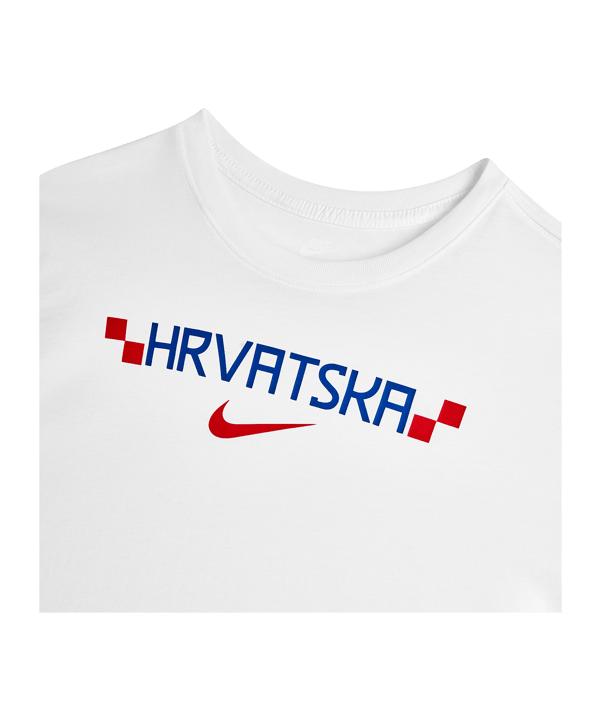 Nike HNS Kroatien Graphic T-Shirt Weiß F100 - weiss