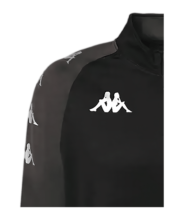 Kappa Trieste 1/4 Zip Felpa Nero - nero