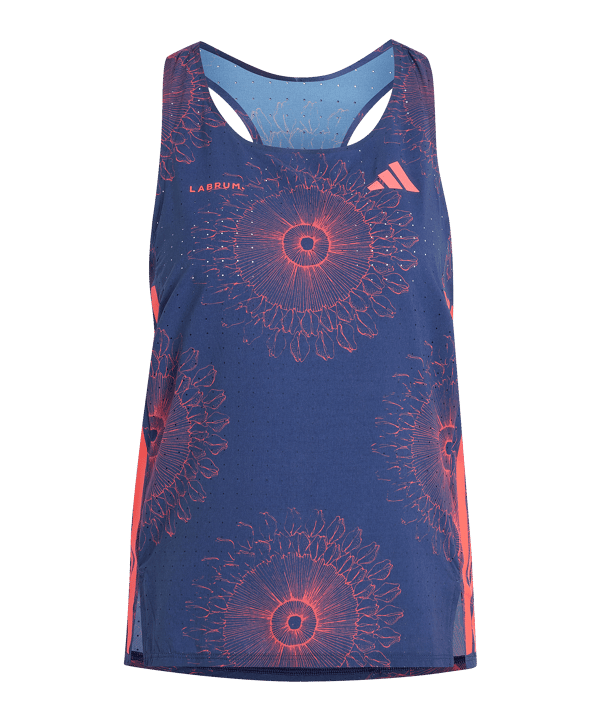 adidas Adizero Labrum Singlet Canottiera Donna Blu Scuro - rosso