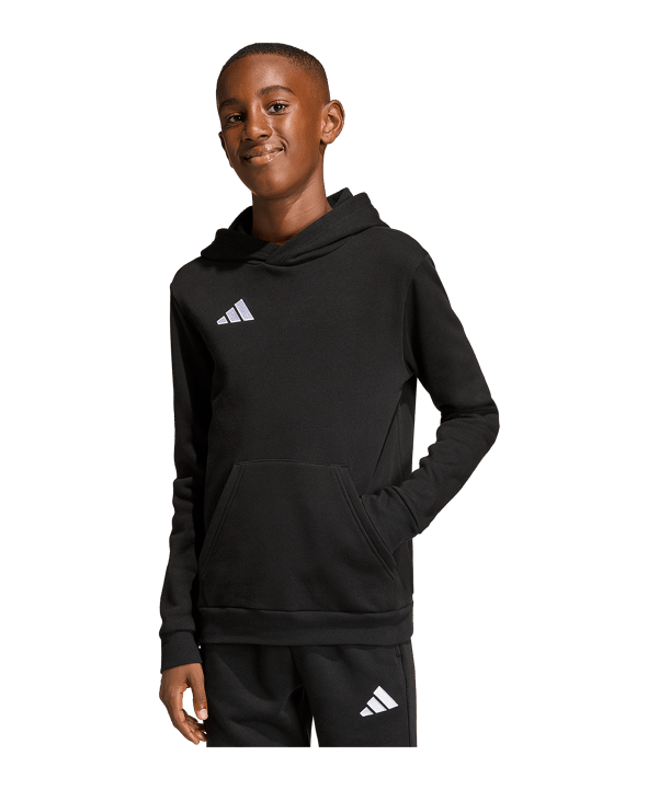 adidas Entrada 26 Hoody Kids Schwarz - schwarz