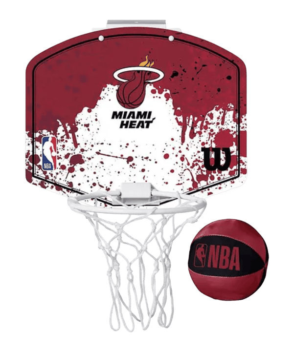Wilson NBA Miami Heat Mini Basketball Indoorball Rot - rot