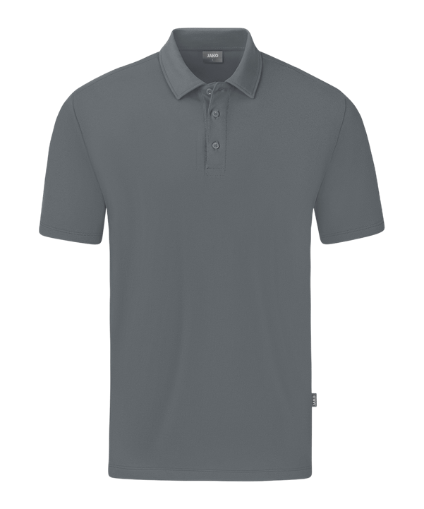 JAKO Organic Poloshirt Stretch Grau F840 - grau