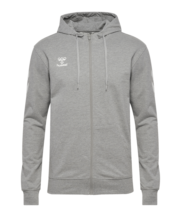 Hummel Go 2.0 Chevron Kapuzenjacke Grau F2006 - grau