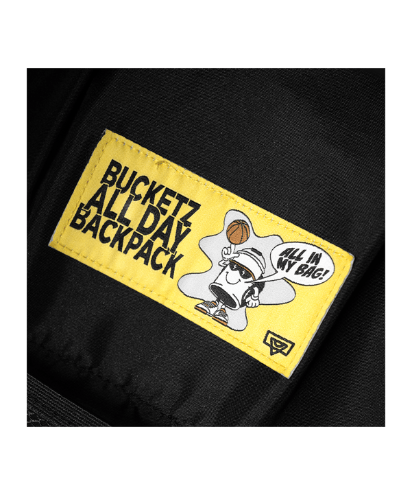 Bucketz All Day Rucksack Schwarz - schwarz