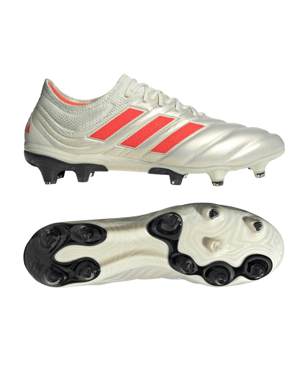 adidas COPA 19.1 FG Weiss Rot - weiss
