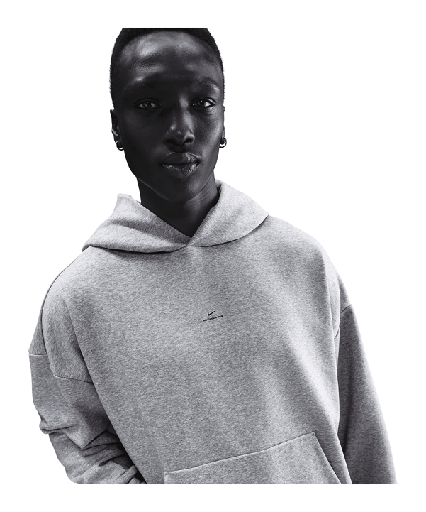 Nike Secondary Brushed Hoody Grau F063 - grau