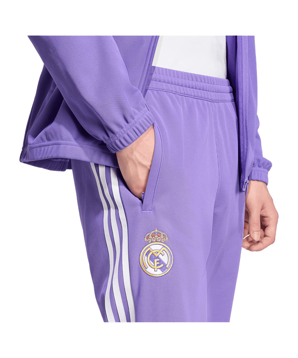 adidas Real Madrid Lfstlr Track Hose Lila - lila