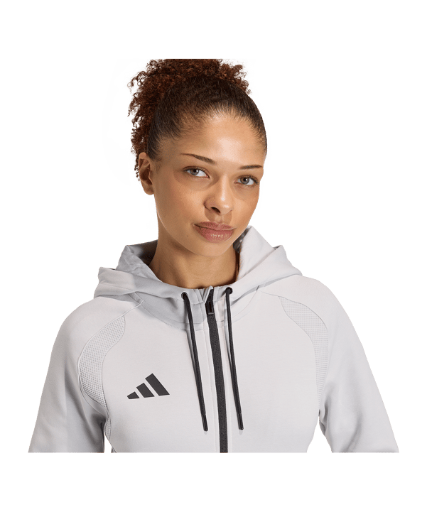 adidas Tiro Travel Hoody Damen Grau - grau