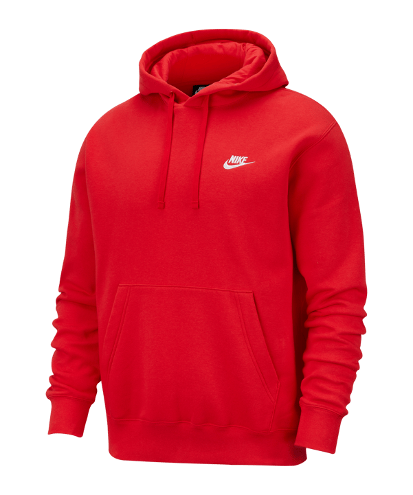 Nike Club Fleece Hoody Rot F657 - rot