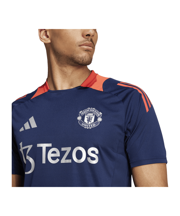 adidas Manchester United Trainingsshirt Blau - blau