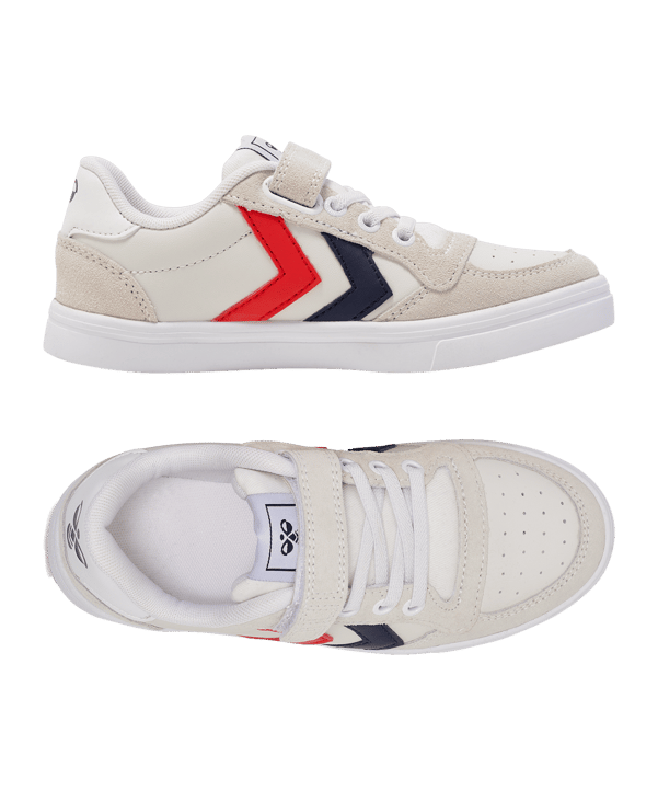 Hummel Slimmer Stadil Leather Low Sneaker Kids Blau F7666 - blau