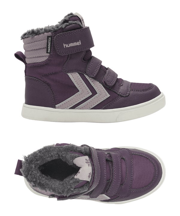 Hummel Stadil Super Poly Mid Sneaker Kids Rot F4079 - rot