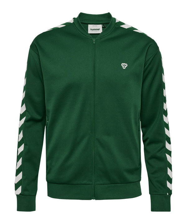 Hummel Archive Regular Poly Zip Jacke Grün F6170 - gruen