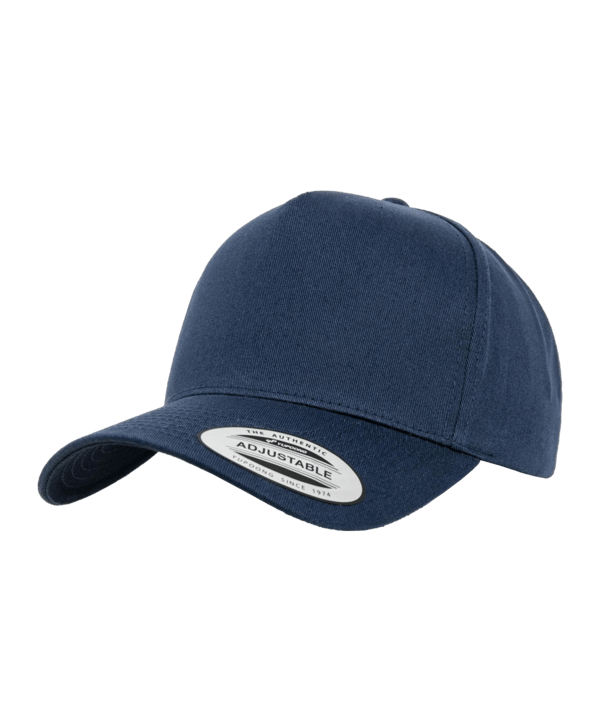 Merch 5 Panel Curved Snapback Cap Navy - blau