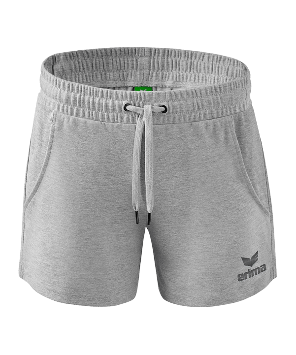 Erima Essential Team Sweatshort Damen Hellgrau - grau