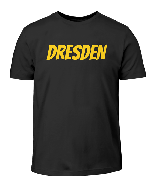 Kids T-Shirt "Dresden" Schwarz - schwarz