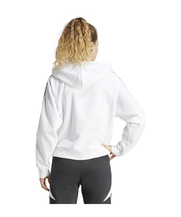 adidas Tiro 24 Hoody Damen Weiss Schwarz - weiss