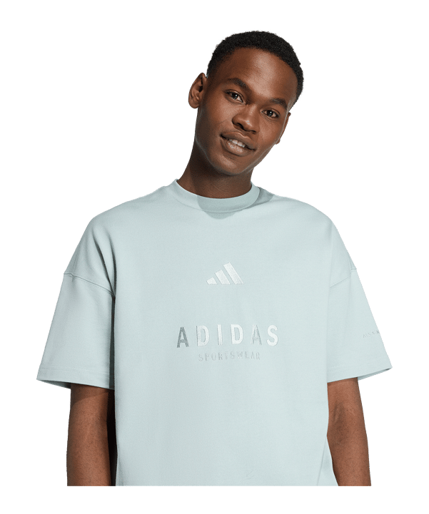 adidas All SZN Embroidered T-Shirt Grün - gruen