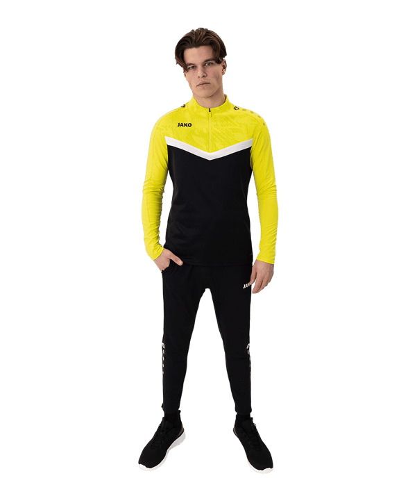 JAKO Iconic HalfZip Sweatshirt Schwarz F808 - schwarz