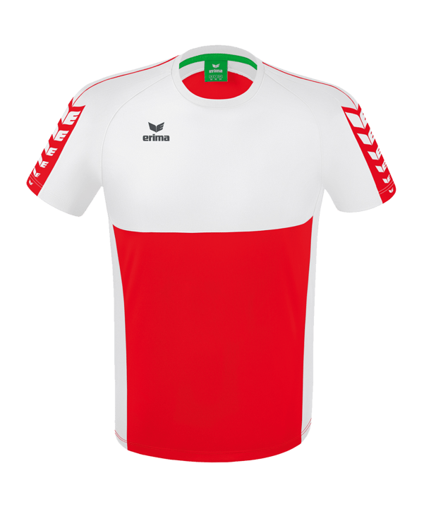 Erima Six Wings T-Shirt Rot Weiss - rot