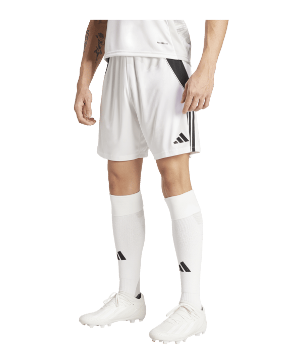 adidas Tiro 24 Short Weiss Schwarz - weiss