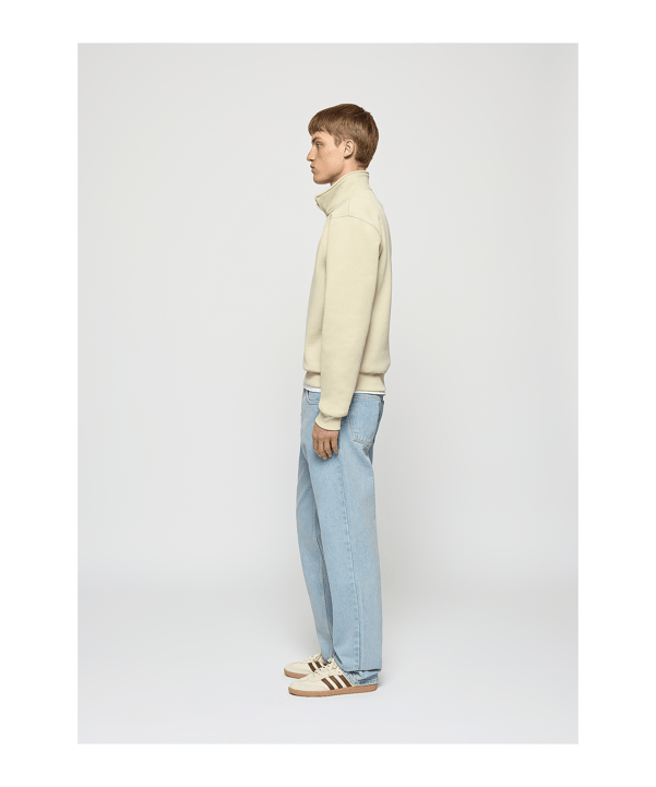 Burocs Essential Mock Neck Sweatshirt Beige - beige