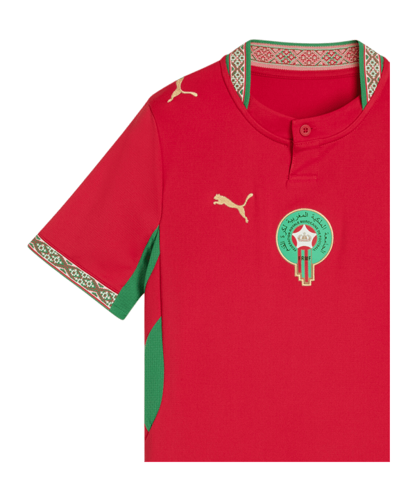 PUMA FRMF Marokko Trikot Home WM 2026 Kids Rot F01 - rot