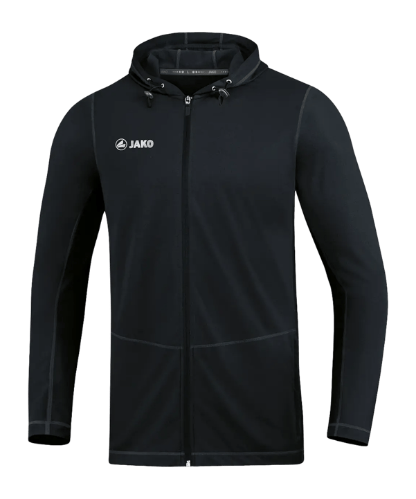 JAKO Giacca con cappuccio nero C08 - nero