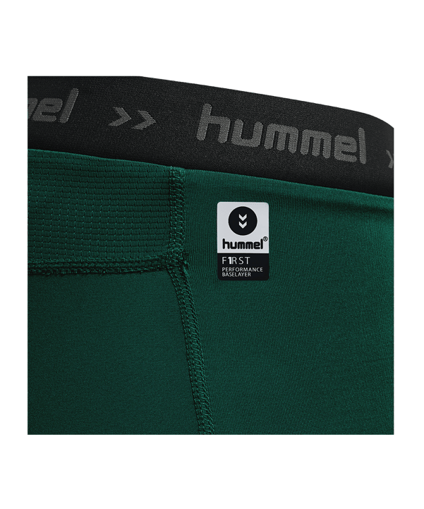Hummel SMU Print Baselayer Short Grün F5069 - gruen