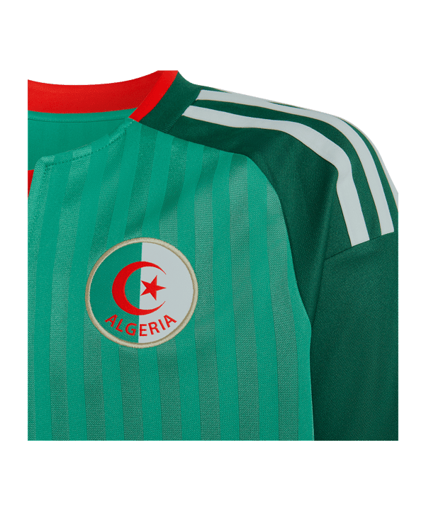 adidas FAF Algerien Trikot Away WM 2026 Kids Grün - gruen