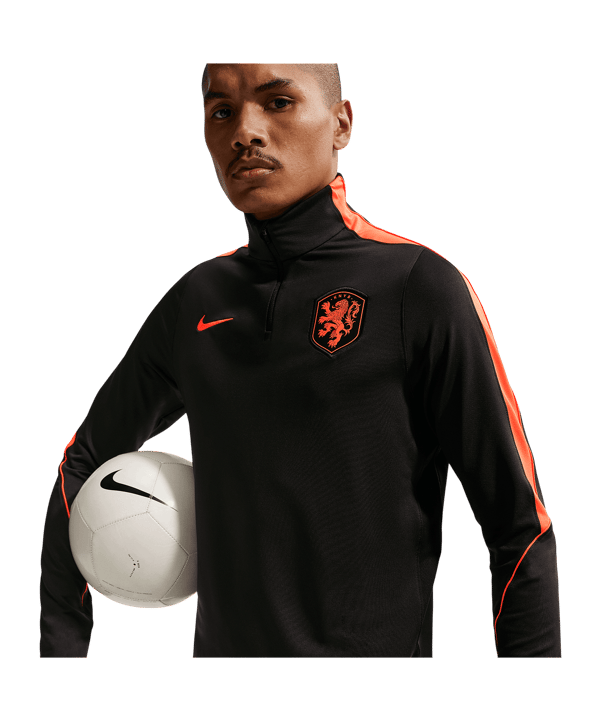 Nike KNVB Niederlande Strike Drilltop Schwarz F010 - schwarz