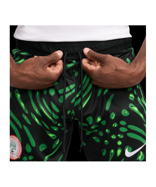 Nike Nigeria Short Away 2024 Schwarz F010 - grau