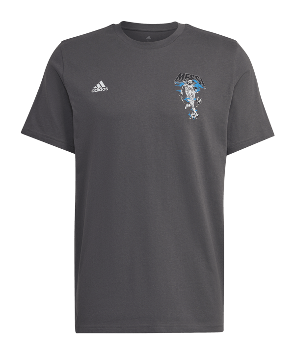 adidas Messi Graphic T-Shirt Grau - grau