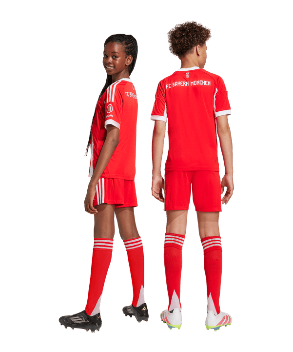 adidas FC Bayern München Short Home 2025/2026 Kids Rot - rot
