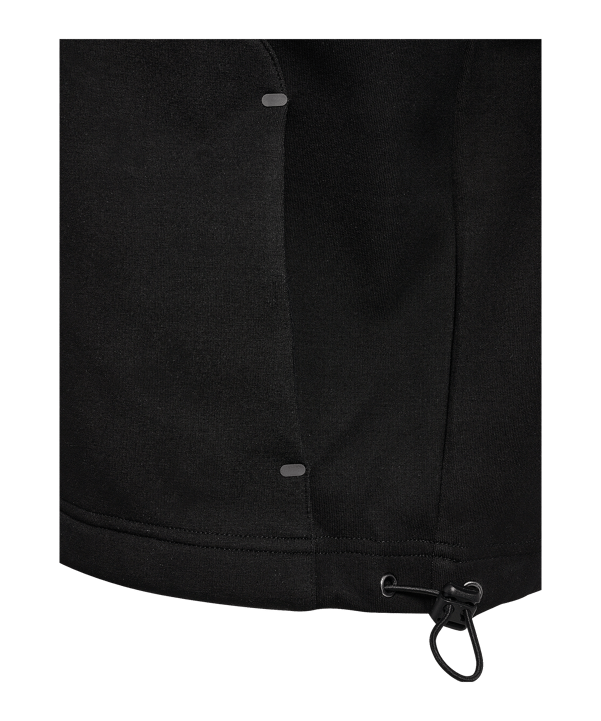 Hummel Tech Fleece Boxy Half Zip Sweatshirt Damen Schwarz F2001 - schwarz