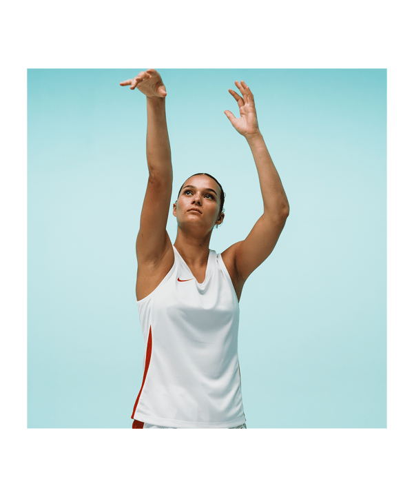 Nike Team Basketball Stock Trikot Damen Weiss F103 - weiss