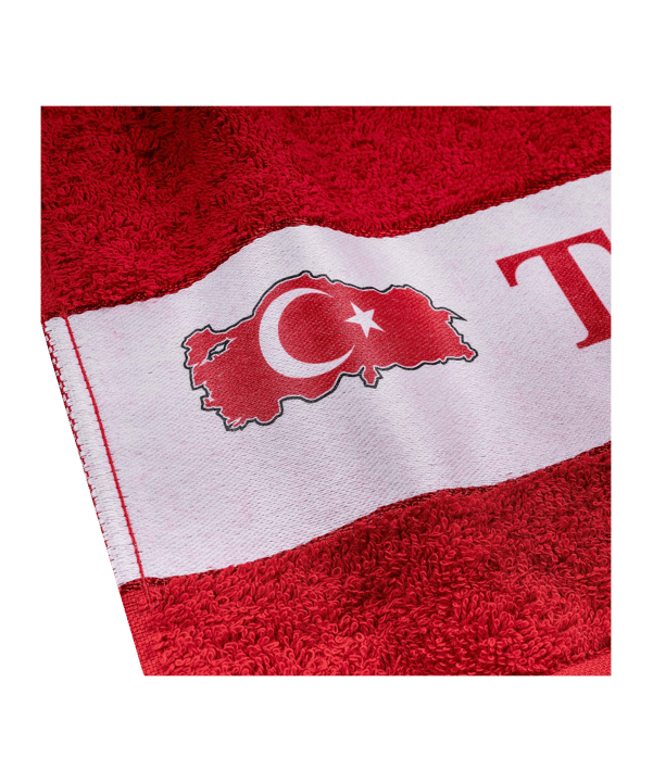TFF Türkei Handtuch 50x100cm Rot - rot