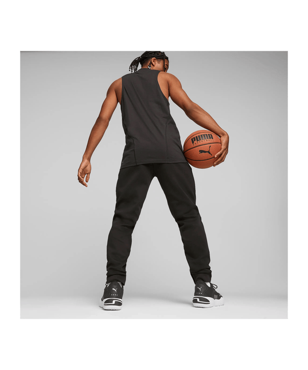 PUMA Hoops Team Dime Jogginghose Schwarz F01 - schwarz