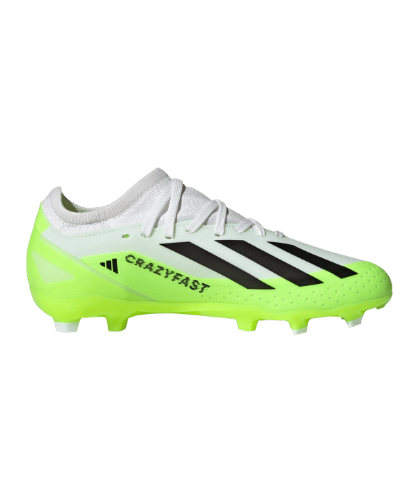 adidas X Crazyfast.3 FG Crazyrush Kids Weiss Schwarz Gelb - weiss