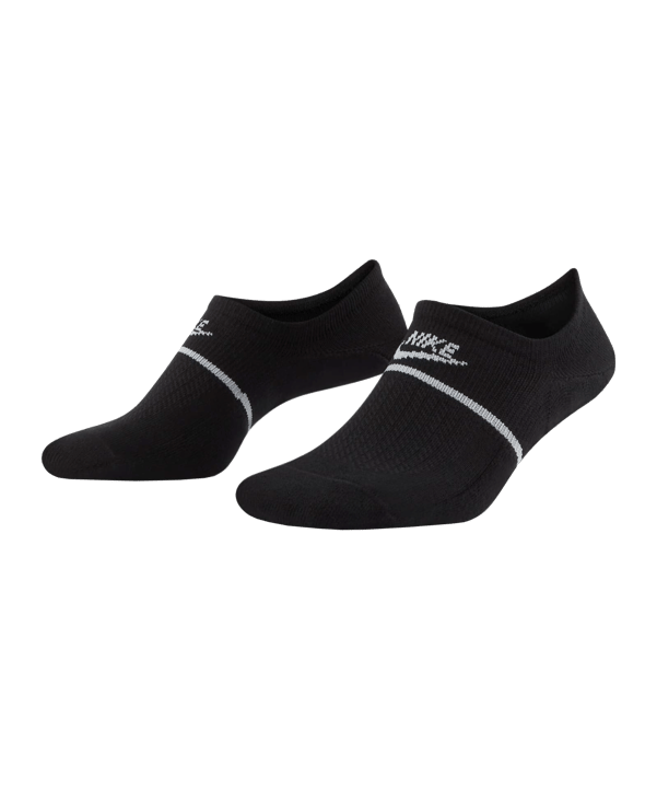 Nike Essential SNKR 2er Pack Socken Schwarz F010 - schwarz