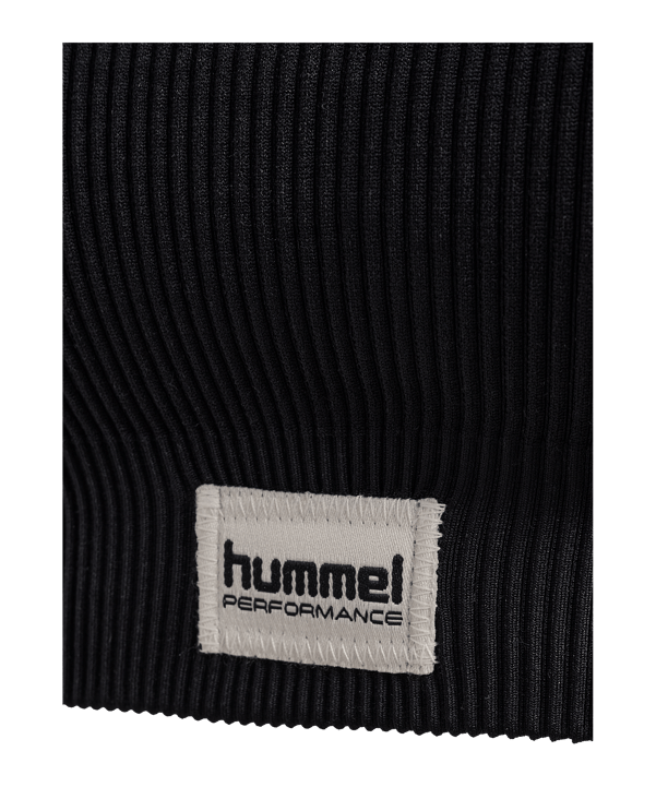 hummel Pulse Seamless Rib Sport-BH Damen Schwarz F2001 - schwarz