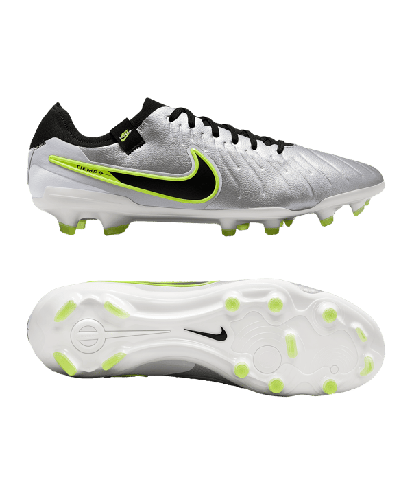 Nike Tiempo Legend X Pro FG Mad Voltage Silber Schwarz F001 - silber