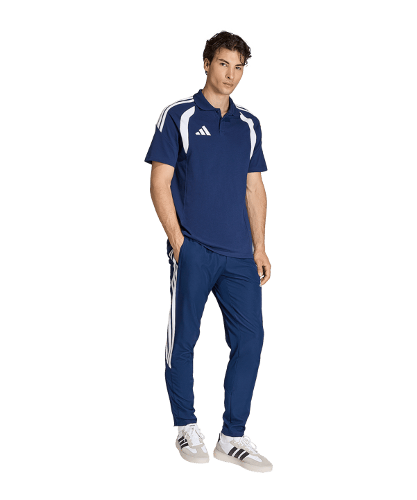 adidas Tiro 26 League Polo Dunkelblau - weiss