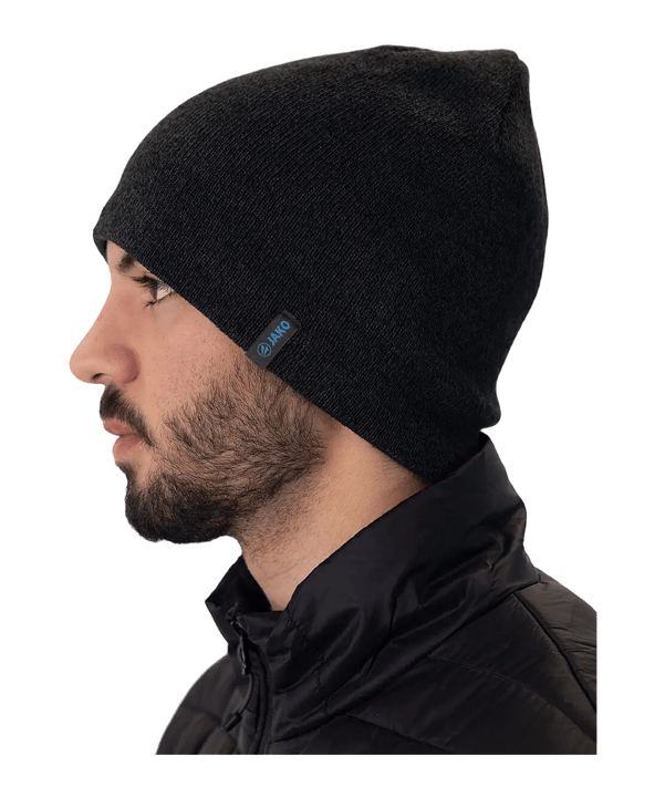 JAKO Knitted Capuchon Noir C08 - noir